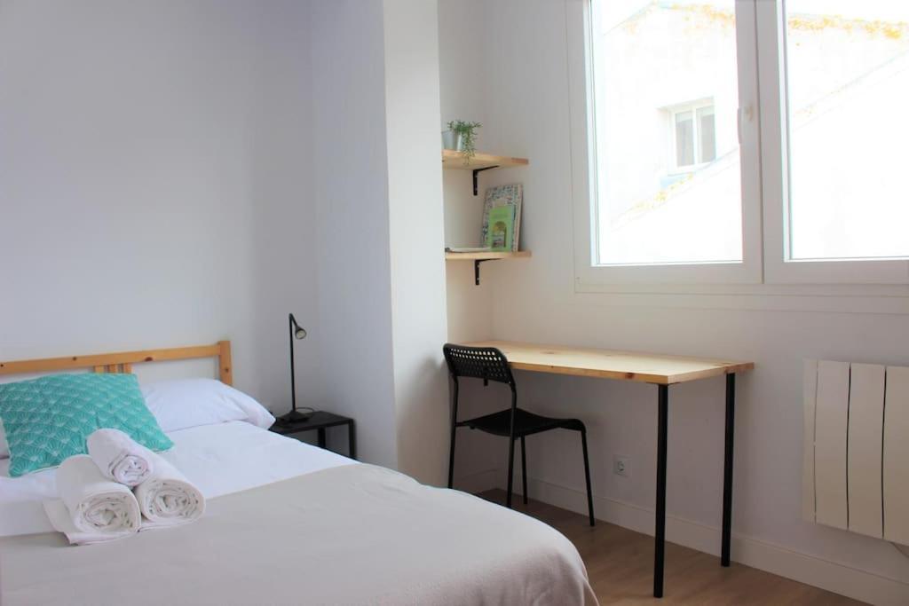 Vibescoruna: Espacioso Apartamento A Pie De Playa Apartment A Coruna Bagian luar foto